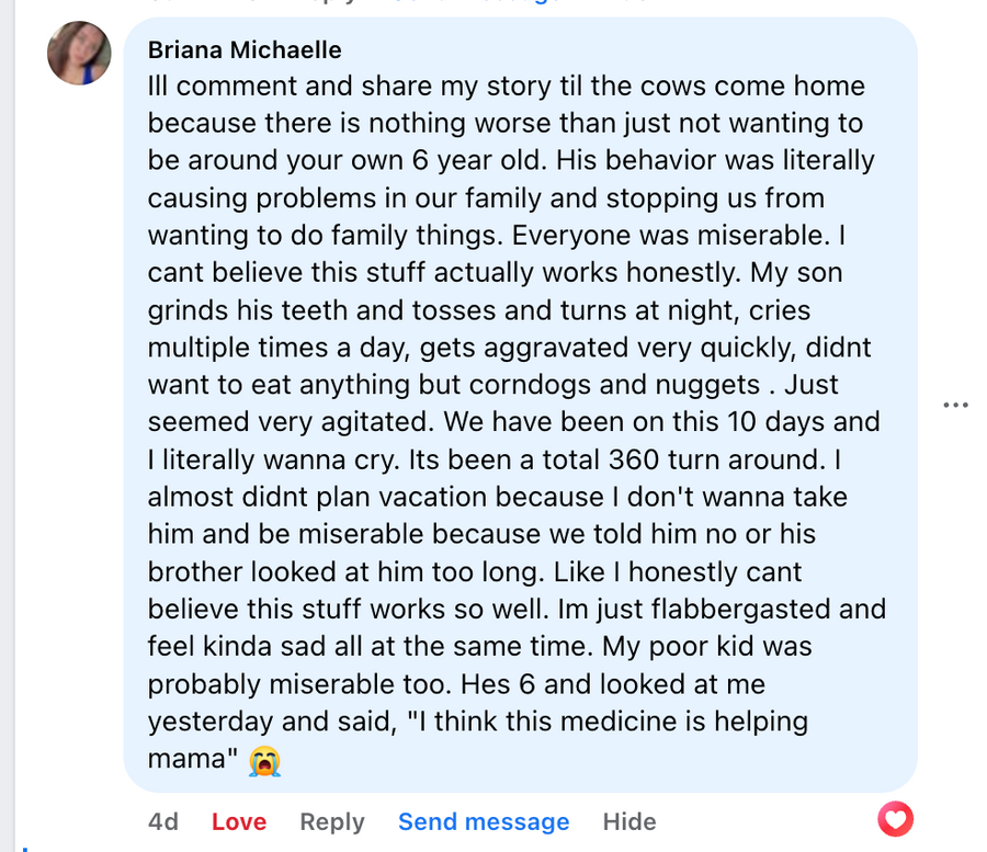 Customer comment