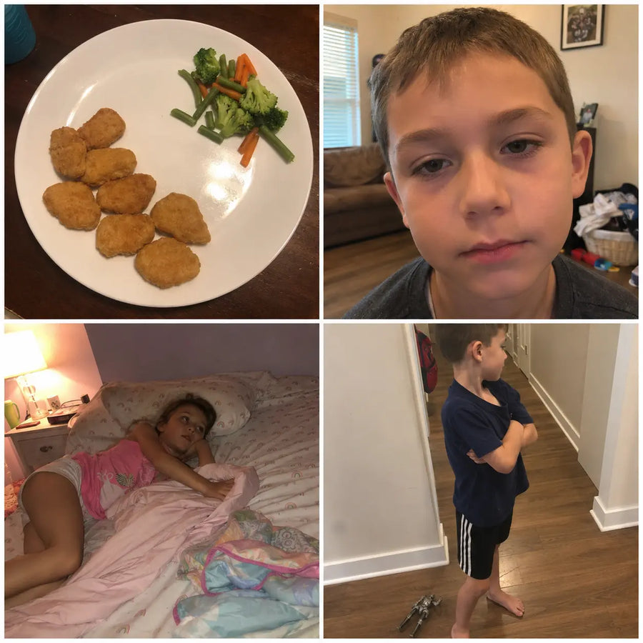 Picky eating - plate with only a few bites taken