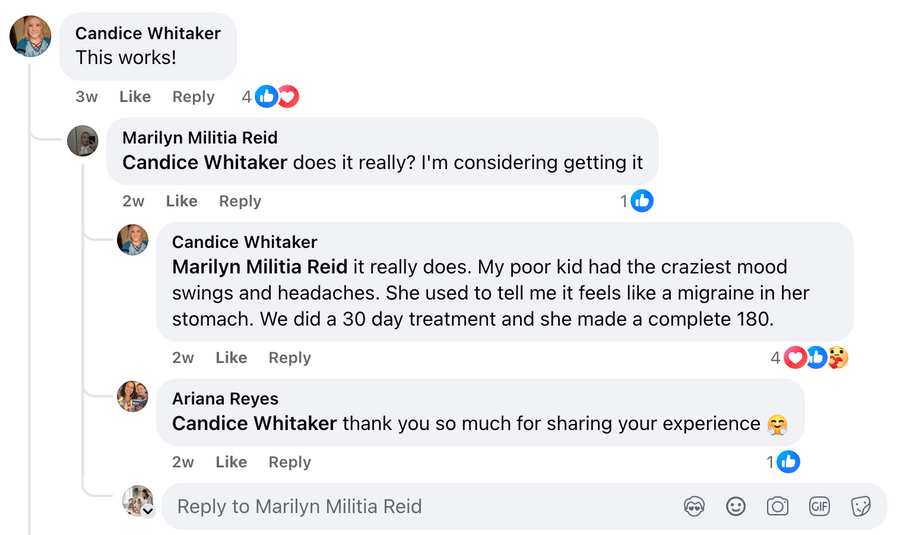 Customer comment